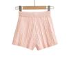 FS518-24 Outono Novo Estilo Europeu e Americano INS Blogger Garota Popular Sexy Cintura Alta Cor Sólida Simples Shorts de Tricô