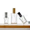 Botella de Muestra de Perfume con Atomizador de Rosca de 10ml Botella de Recarga Botella de Spray Cosmético Botella Vacía Engrosada de Alto Valor