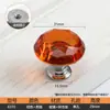 Manípulo de Cristal Artificial com Fundo Plano e Cabo de Diamante Colorido Estilo Europeu para Gaveta de Casa, Porta de Guarda-Roupa