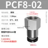 Accesorios de Tubería de Aire de Conexión Rápida Zhuoji con Rosca Interna Conectores Rectos Pcf6-01/8-02/10-03