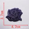 Adesivo de Aplique Flor Rosa de Tamanho Grande, Médio e Pequeno para Toalha de Mesa de Hotel e Lençol de Cama Reparo de Manchas Decalque para Passar a Ferro Adesivo para Tecido com Furo de Cigarro