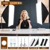 Luz de Relleno Profesional para Transmisión en Vivo, Iluminación de Belleza, Luz Suave para Sala de Transmisión en Vivo de Ropa, Luz Esférica para Fotografía, Luz Suave para Grabación de Anclas