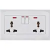 Enchufe de pared con interruptor estándar europeo enchufe con portalámparas estándar británico enchufe de pared estándar británico enchufe multifuncional para el hogar posición de enchufe múltiple