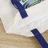 Bolsa de Lona para Estudante Estampagem de Logo Publicidade Sacola de Compras Bolsa de Algodão e Linho Bolsa de Lona Fresca para Viagem Personalização