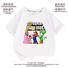 Ropa de Supermario Camiseta de Manga Corta Super Mary para Niños Niños Mario Ropa para Niños Mario Manga Media ins