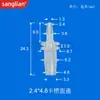 Conector de Manguera de Silicona Recto de Diámetro Variable 1.5-3.2 con Adaptador de Extremo Dentado