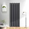 Cortina de puerta cortina divisoria cortina opaca instalación sin perforaciones un juego completo uso en dormitorio hogar divisor de habitación cortina cortavientos para aire acondicionado