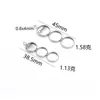 Novo Produto Design DIY Simples de Aço Inoxidável Base Redonda com Pedra Longa Acessórios de Brincos com Borla Prontos para Venda