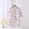 Macacão de Bebê Primavera Outono Algodão Puro Manga Longa Body de Bebê Meninos Meninas Roupa de Passeio Roupa de Engatinhar Roupa de Casa Roupa para Abraçar