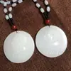 Colgante de Jade Blanco Afgano Natural de Dragón y Fénix Guanyin Buda, Artículos de Jade de Zona Turística, Artículos de Jade de Vendedor Ambulante, Venta al por Mayor de Colgantes de Jade