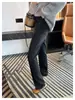 ¡Esencial de Invierno! Jeans de Pana Gruesa de Tiro Alto de Pierna Ancha para Mujer, Nuevo Estilo de Invierno, Pantalones Rectos Adelgazantes de Longitud Completa