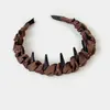 Tiara de Ballet Elegante Estilo Hepburn para Mulheres, Presilha de Cabelo de Alta Qualidade com Dentes, Tiara Antiderrapante para Uso Diário