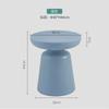 Mesa de centro de plástico simple nórdica para apartamento pequeño, mesa auxiliar para sofá de casa, mesa redonda moderna para balcón, rincón de dormitorio