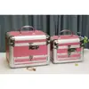Caja de Joyas con Candado de Contraseña Gran Capacidad Estuche de Maquillaje Portátil Caja Multifuncional para Joyería de Mano Caja de Maquillaje Regalo de Princesa