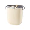 Lixeira de Plástico Espesso de Grande Capacidade para Espaços Pequenos Cesta de Lixo para Sala de Estar Cozinha Cesta de Lixo para Espaços Pequenos Quarto Escritório