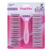 Rastrillo Manual Doméstico Rastrillo Pearl Max Rastrillo de Cabezal Lubricado Reemplazable de Tres Capas
