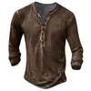 Outono Transfronteiriço Nova Camiseta Esportiva Casual de Manga Longa com Estampa Digital para Homens Europeus e Americanos Estilo Simples Europeu e Americano Cor Pura