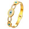 Comercio electrónico transfronterizo AliExpress Amazon pulsera de acero inoxidable de titanio con ojo de diablo