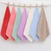 Conjunto de 10 peças toalhas pequenas de fleece de coral quadradas tamanho pequeno fibra absorvente secagem rápida baratas toalhas quadradas limpeza panos de mão