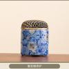 JIAHuan Incensario Antiguo Horno Ru Azul y Flor Hogar Aromaterapia Estufa Interior Cerámica Panxiang Zen Juego de Té Kung Fu Accesorios