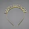 Diadema Brillante de Diamantes para Cumpleañera Ambiente de Fiesta Fotográfica Diadema de Disfraz Cinta al por Mayor Femenina Elementos de Letras