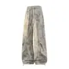 Calças Casuais Masculinas de Outono, Calças de Moletom Largas, Calças Camufladas