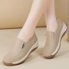 Zapatos mecedores de cuatro estaciones, Zapatos casuales de moda para mujer, Zapatos de plataforma de tacón de cuña bajos, Zapatos redondos para mujer, Zapatos de vestir de una pieza para mujer, Zapatos de tacón de cuña para mujer