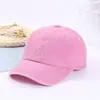 Gorra de béisbol lavada con efecto desgastado estilo coreano Creativa Gorra con visera curva y panel ligero Gorra de sol para niños Gorra de color liso