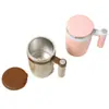 Vaso Mezclador Eléctrico Personalizado Vaso de Agua para Perezosos Vaso Eléctrico Portátil Magnético Automático para Café Vaso para Leche de Soya Acero Inoxidable