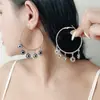 Pendientes de Aro Europeos y Americanos Transfronterizos Colgantes Ojo Turco Azul Pendientes Ojo del Diablo Pendientes Estilo Étnico para Mujer Venta al por Mayor