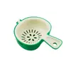 Cesta de escorrer maçã de camada dupla, uma ferramenta de cozinha criativa para lavar frutas e vegetais, uma fruteira espessa e uma caixa de armazenamento doméstica com bandeja de escorrer