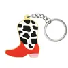 Serie Creativa de Llavero Colgante de Bota de Vaquero Retro Nuevo Accesorio Pequeño Encanto de Bolso de Moda para Mujer Regalo
