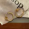 Diseño de Nicho, Versátil para el Día a Día Colección de Pendientes Sencillos Chapados en Oro Real, Pendientes de Lujo Accesible de Gama Alta, Modernos y Personalizados