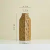 Vaso de Cerâmica Retrô Estilo Wabi-Sabi Shumen Flor Artificial Arranjo de Flores para Sala de Estar Decoração de Entrada de Luxo Leve de Alta Qualidade