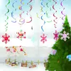 Árvore de Natal em Espiral de PVC para Pendurar, Guirlanda com Bolas de Cristal, Decoração de Cena de Festa, Suprimento Transfronteiriço da Amazon