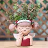 Produtos Novos Transfronteiriços Menina de Natal Decoração de Mesa para Casa Vaso Recipiente Jardim Varanda Vasos de Flores Pronta Entrega Atacado