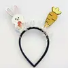 Nova Tiara de Páscoa Transfronteiriça com Designs de Coelho, Pintinho e Ovo, Adereços de Festa para Decoração de Feriado, Tiara de Orelhas de Coelho e Cenoura