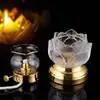 Lámpara de aceite pequeña transfronteriza aleación vidrio cristal lámpara de aceite pantalla cortavientos adornos lámpara de mantequilla lámpara de queroseno atenuación estilo chino