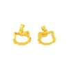 Esperando la versión de dibujos animados chapada en oro del colgante de Hello Kitty, Accesorios DIY chapados en oro, Colgante chapado en oro de Gato Egipcio Ojo de Ra