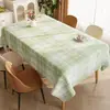 Mantel Cuadros Minimalista, Lavable, Impermeable, Resistente al Aceite, Resistente al Calor, Cubierta de Mesa Estilo Ins, Mantel Rectangular para Mesa de Comedor, Manteles Individuales para Mesa de Café