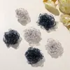 Super Hada Malla Lunares Flores de Camelia DIY Moda Versátil Pinza de Garra de Gama Alta Accesorios para el Cabello Broche para Ropa Accesorios