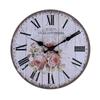 Fábrica de 16 pulgadas al por mayor explosiones transfronterizas reloj de pared retro de madera simple europeo reloj silencioso una generación de cabello