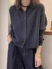 Cardigan de Lã com Gola Polo Estilo Europeu para Primavera e Outono de 2025 para Mulheres, Caimento Solto, Suéter de Tricô de Alta Qualidade, Casaco Fino Versátil