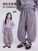 Pantalones de Invierno de Forro Polar para Niños, Grandes y Pequeños, 26, Nuevo Estilo de Invierno, Niños Niñas, Estilo Coreano, Color Sólido, Una Pieza, Forro Polar, Casual, Pantalones Largos
