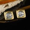 Pendientes de Moneda con Retrato Estilo Palacio con Perlas y Diseños Florales, Nuevos Pendientes Retro de Gama Alta Vintage 2026