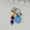 Estilo Ins Bloques de Color Corazón de Caramelo Colgante para Funda de Teléfono Soporte para Tarjetas AirPods Decoración Versátil Creativa Colgante para Bolso de Moda