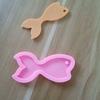 Rabo de peixe chaveiro silicone molde carro aromaterapia pingente molde silicone líquido molde epóxi