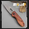 Mini 101 Cuchillo Plegable Portátil para Exteriores Herramientas de Camping para Exteriores Cuchillo para Pepinillos Cuchillo con Mango de Madera Cuchillo de Regalo