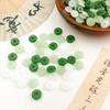 Nuevo broche de acacia de esmalte de color jade imitación chino, hoja de loto, mariposa mixta al por mayor, accesorios de joyería DIY al por mayor