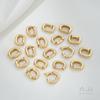 Hebilla Universal Ovalada con Forma de O con Extremos Abiertos Chapada en Oro de 14K Galvanizado Hecha a Mano DIY Pulsera de Perlas Collar Joyería Hebilla de Conexión